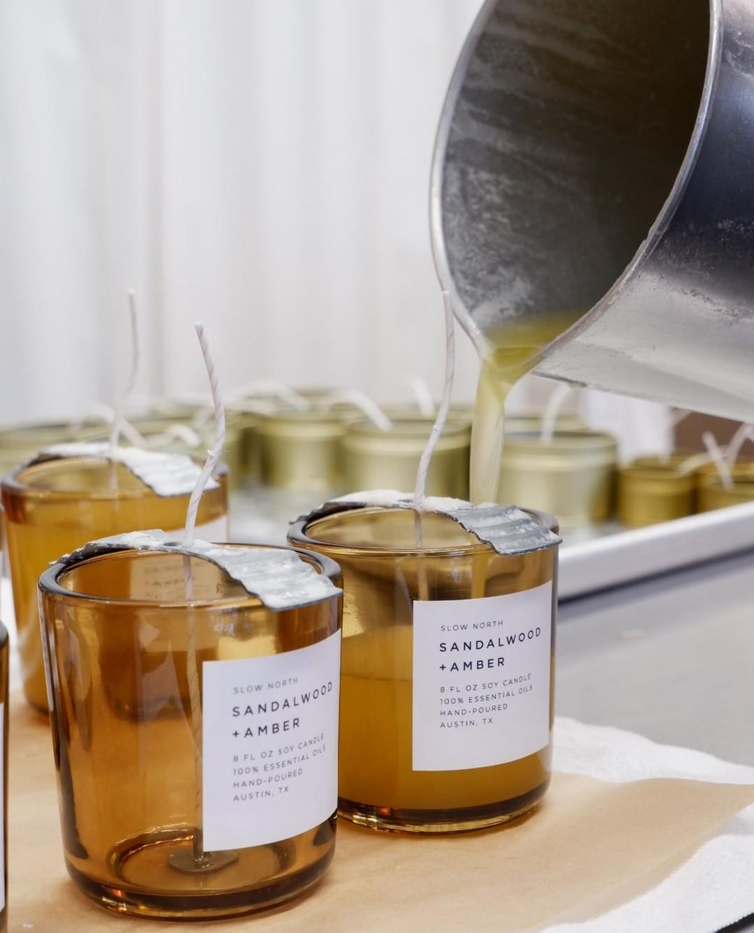 Candle pouring at Slow North